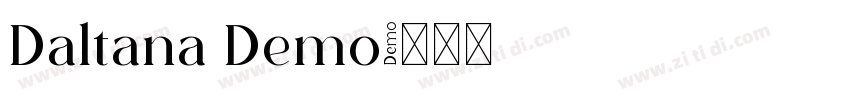 Daltana Demo字体转换